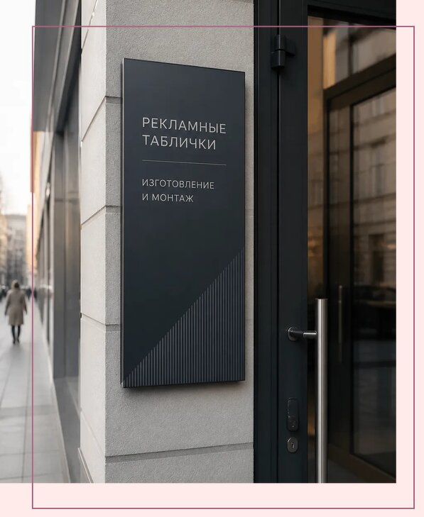 Рекламные таблички в Красноуфимске по цене от 4571 р. | Аванза-Крф