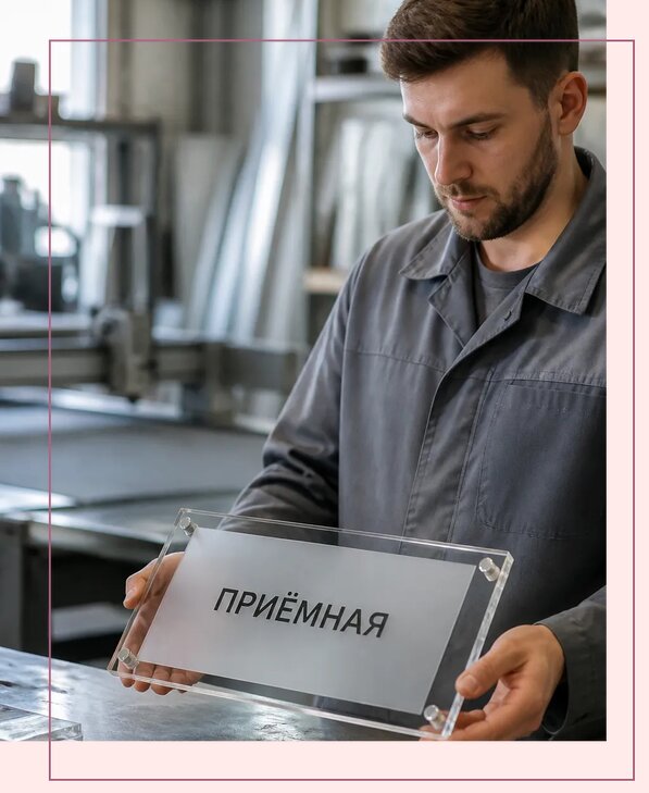Таблички из оргстекла на заказ в Красноуфимске от 3961 р. | Аванза-Крф
