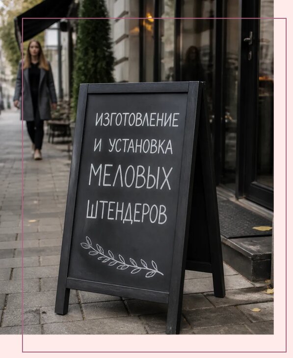 Меловые штендеры в Красноуфимске по цене от 6602 р. | Аванза-Крф